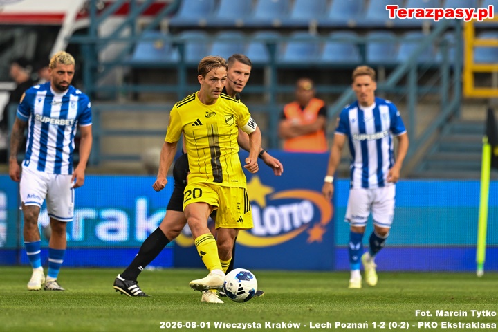 Maigaard Mikkel 2026-08-01 Wieczysta Kraków - Lech Poznań 1-2 WIECRA_01082026_2627-81Tytko