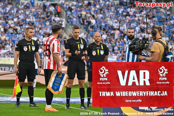 VAR Lech 2026-07-25 Lech Poznań - Cracovia 0-0LPOCRA_2627-001_250726-54Tytko